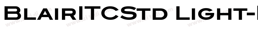 BlairITCStd Light字体转换